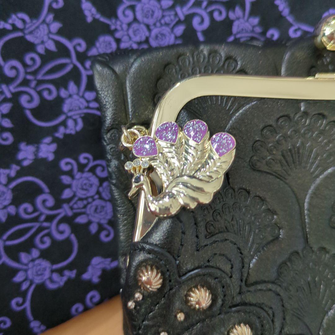 ANNA SUI ピーコック　二つ折り　がま口財布　孔雀