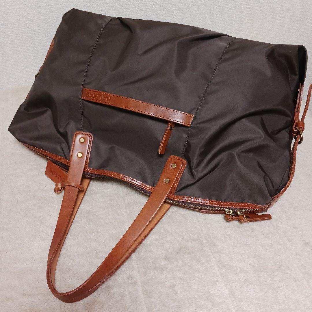 【極美品】HALEINE アレンヌ ナイロン×栃木レザー ボストンバッグ