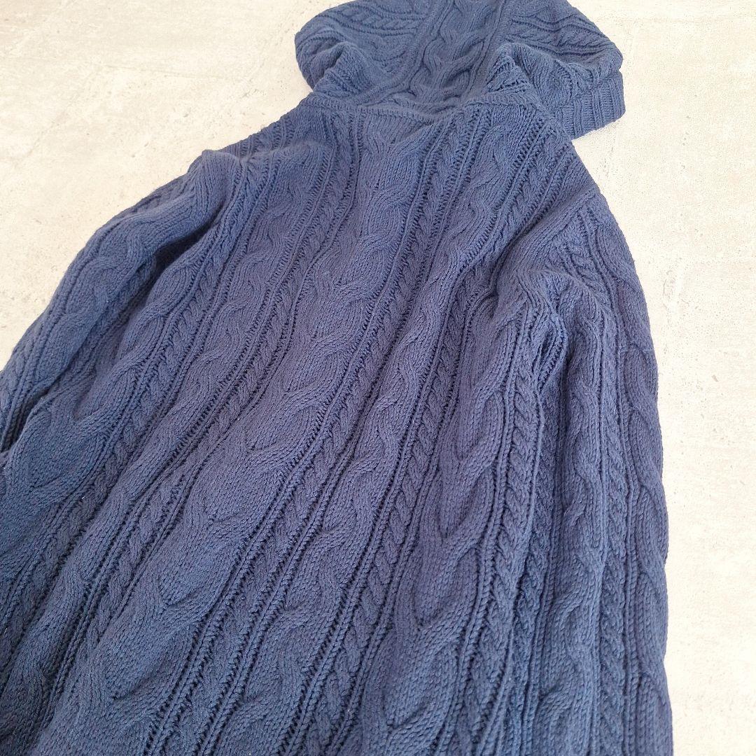 BURBERRY BLUE LABEL ケーブルニット ロングカーディガン 美品