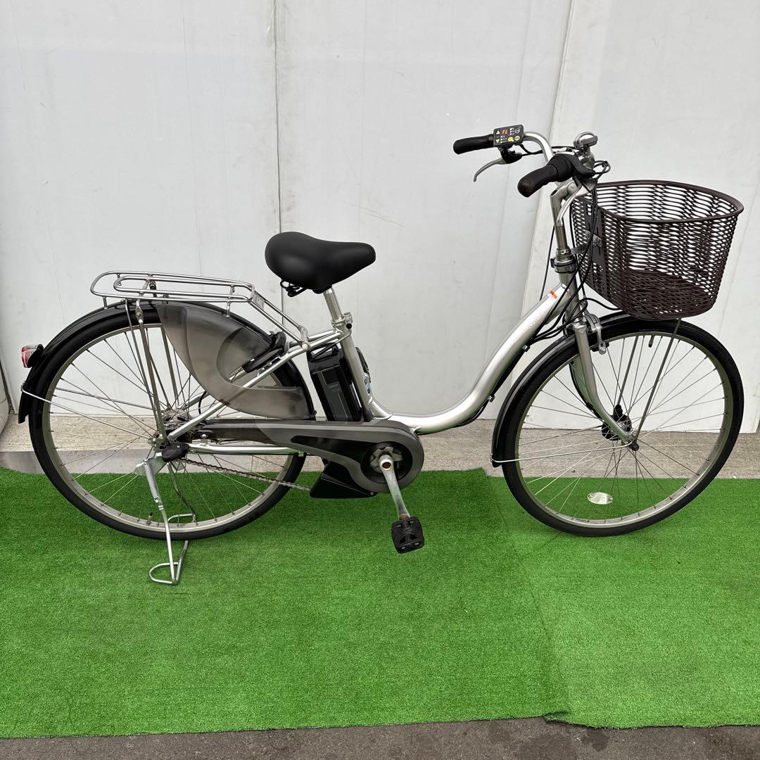 YAMAHAヤマハ電動アシスト自転車26インチ バッテリー12.3Ah シルバー