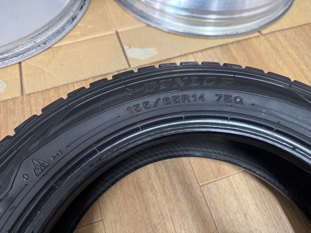 ダンロップDUNLOP WINTERMAXX155/65R14 75Q日本製３本