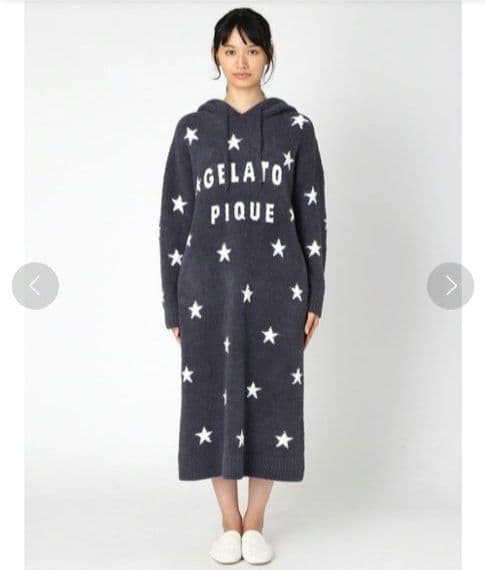 【新品・値札付き】gelato pique星柄フードワンピース