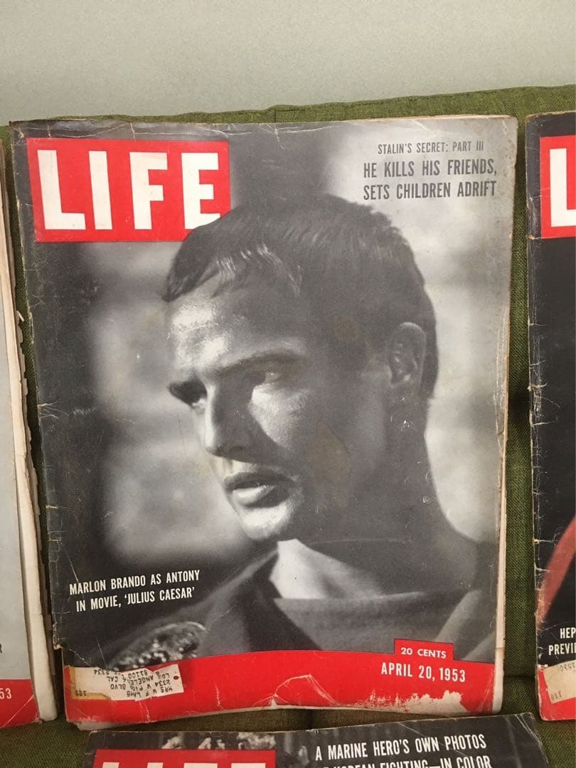 雑誌LIFEfeaturing マーロン・ブランド！