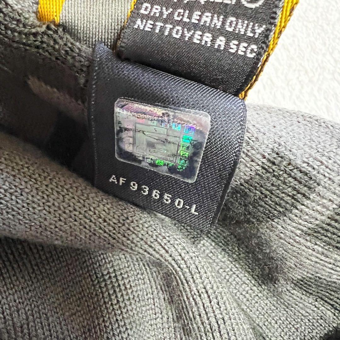 FENDI フェンディ　FF　ズッカ柄　マフラー　ウール　グレー