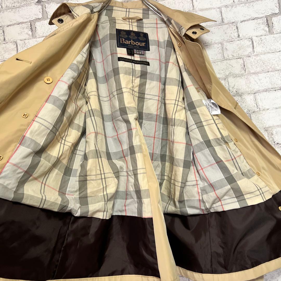【なねむ】Barbour バブアー ショート丈トレンチレインコート 希少