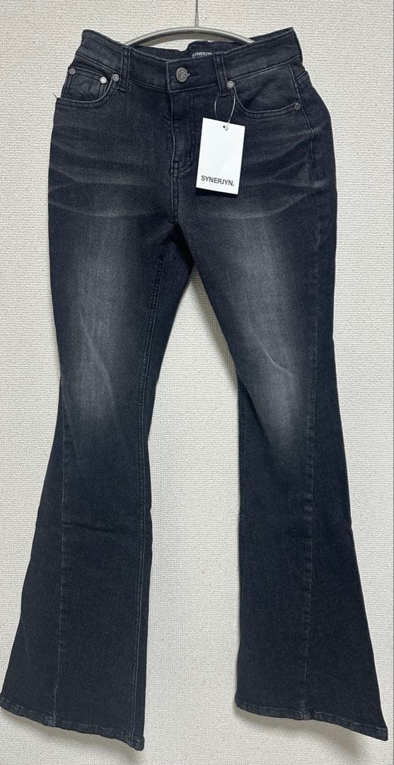 パンツ CAT WASHING DENIM PANTS BLACK SYNERJYN
