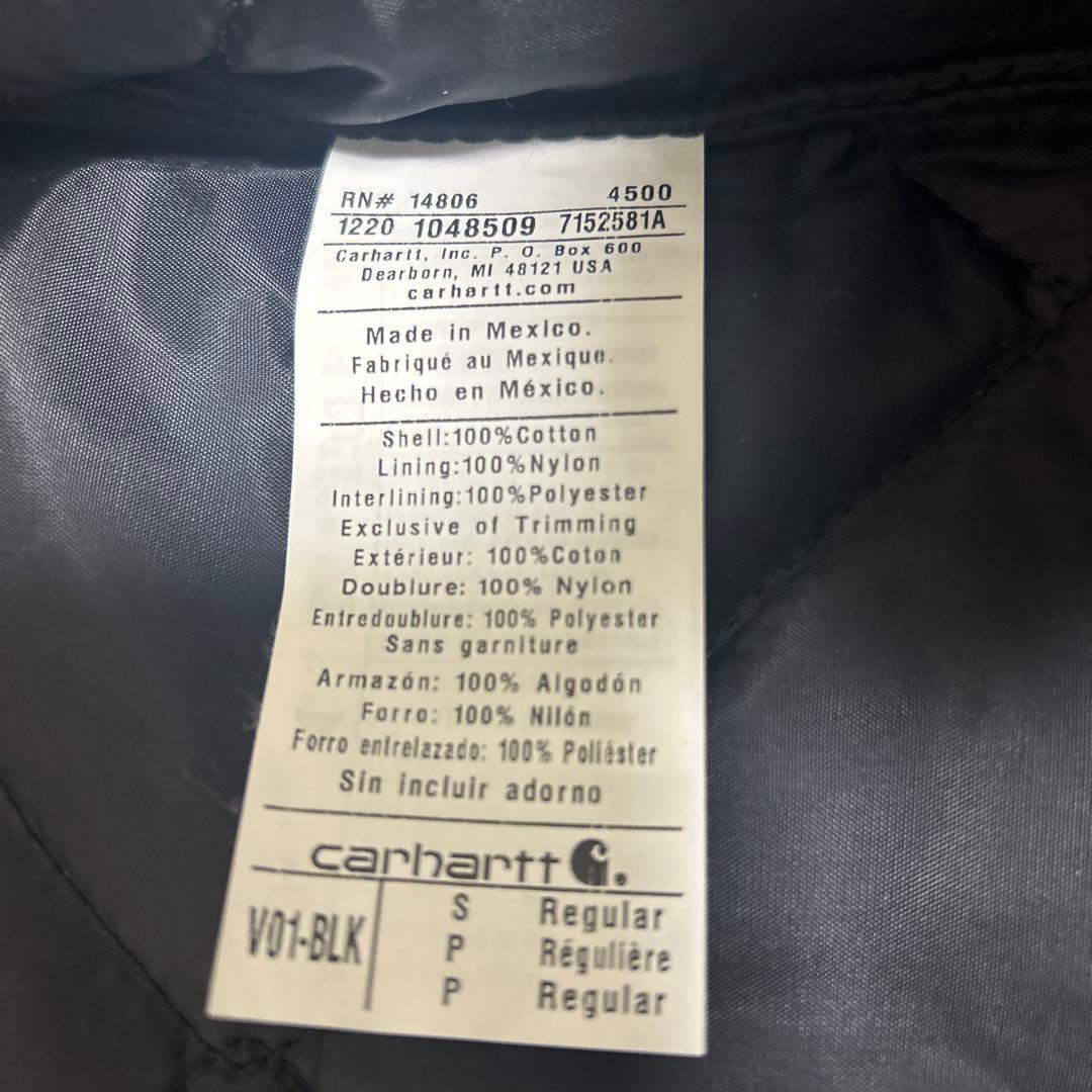 Carhartt ダックベスト／Sサイズ（V01-BLK・Regular）
