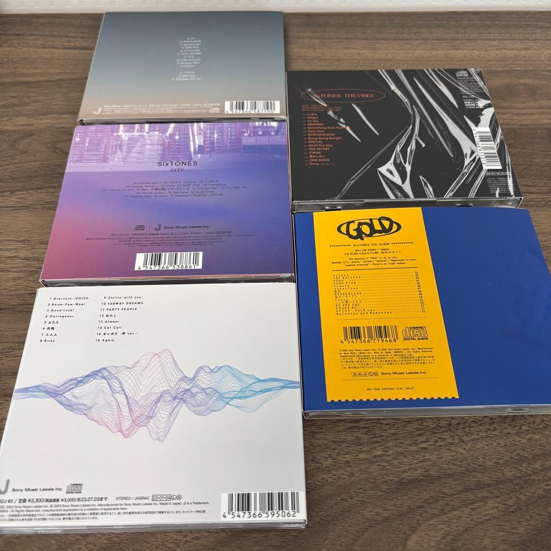 SixTONES アルバム CD 5枚まとめ売り