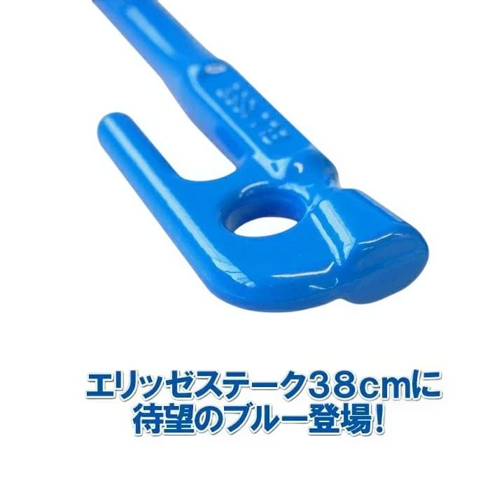 【新品・未使用】エリッゼステーク　38cm 鍛造ペグ 8本セット（ブルー）