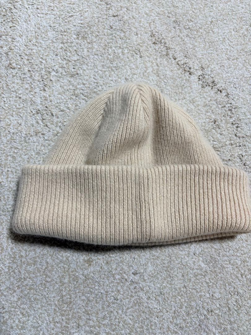 Yoko Sakamotoニットビッグワッチキャップ　カシミヤ100%