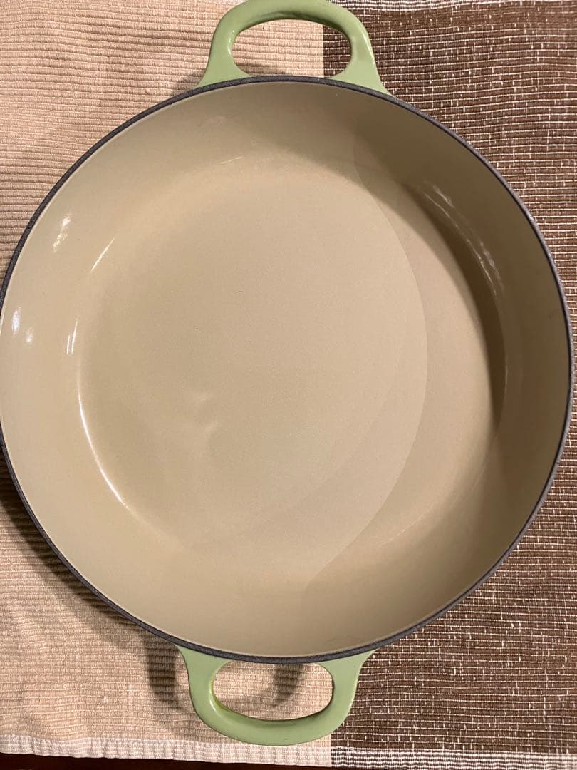 ルクルーゼ 26cm ビュッフェキャセロール グリーン 両手鍋