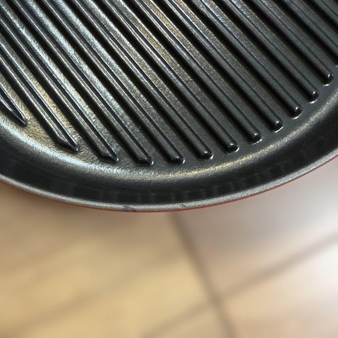 STAUB 黒 鋳鉄 グリルパン チェリー内寸26cm