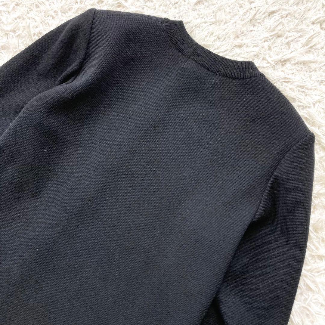 希少 イヴサンローラン ニット セーター YSL 刺繍ロゴ ウール100% M