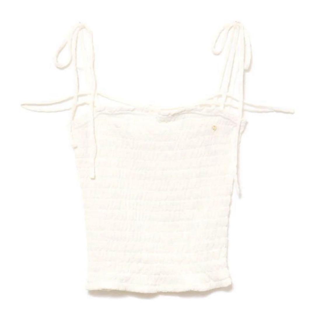 新品タグ付き　Andmary Shirring ribbon camisole
