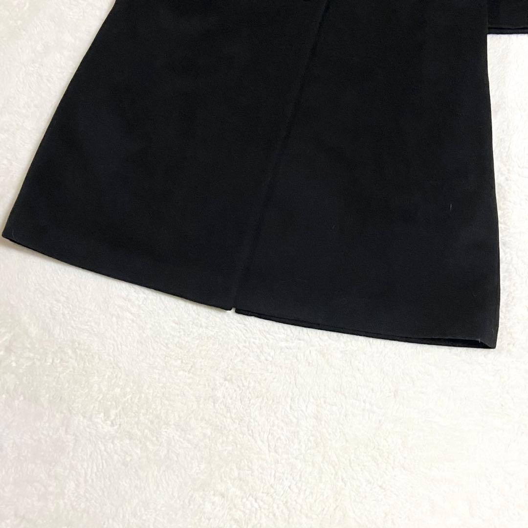 極美品◎セーブル × カシミヤ100% ロングコート レディース ブラック XL