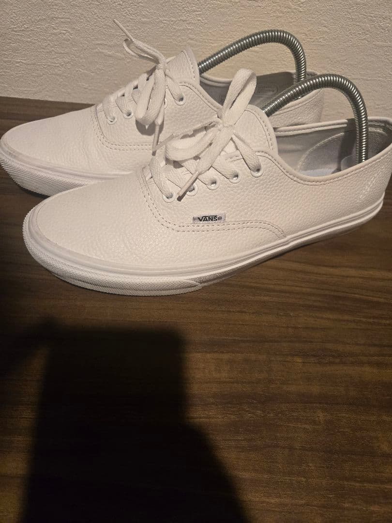 VANS US企画 オーセンティック レザー ホワイト 27