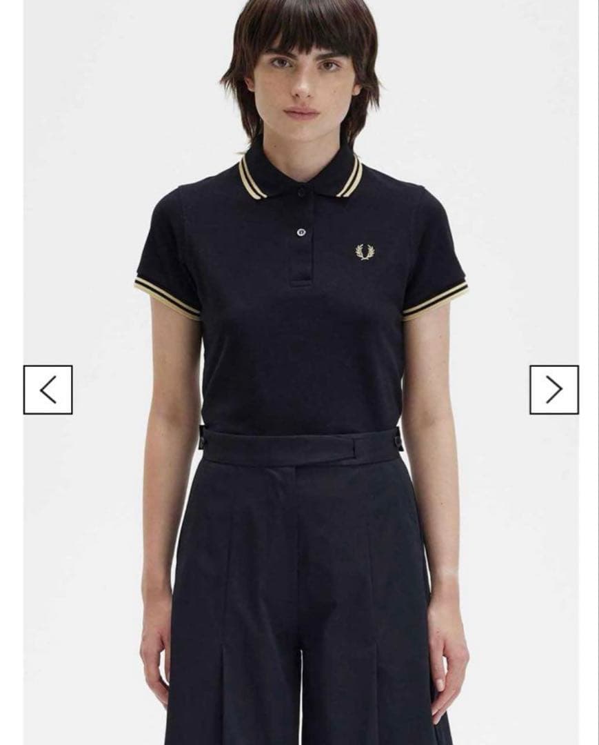 フレッドペリー Fred perry G12 ポロシャツ　黒　金
