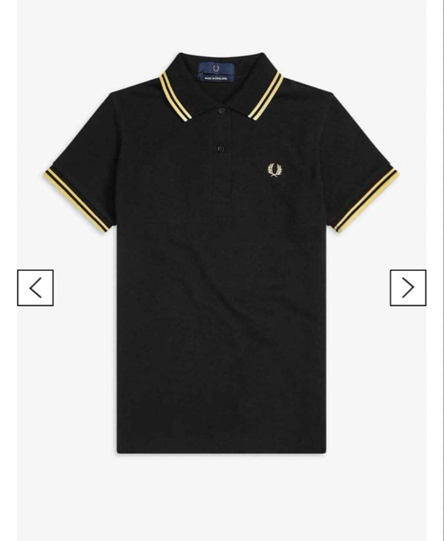 フレッドペリー Fred perry G12 ポロシャツ　黒　金