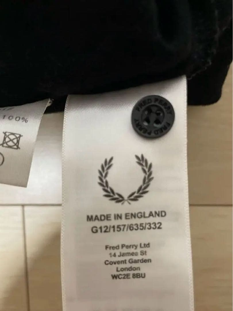 フレッドペリー Fred perry G12 ポロシャツ　黒　金