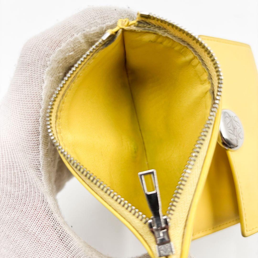 現行品✨ ロエベ LOEWE 三つ折り財布 ペブルトライフォールドウォレット