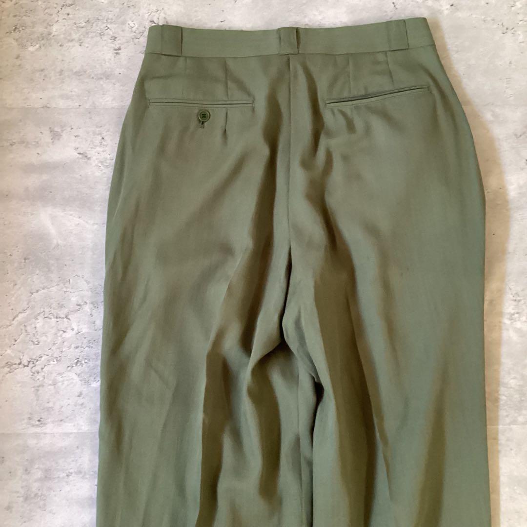used vintage 90s スーツセットアップ　カーキ　グリーン