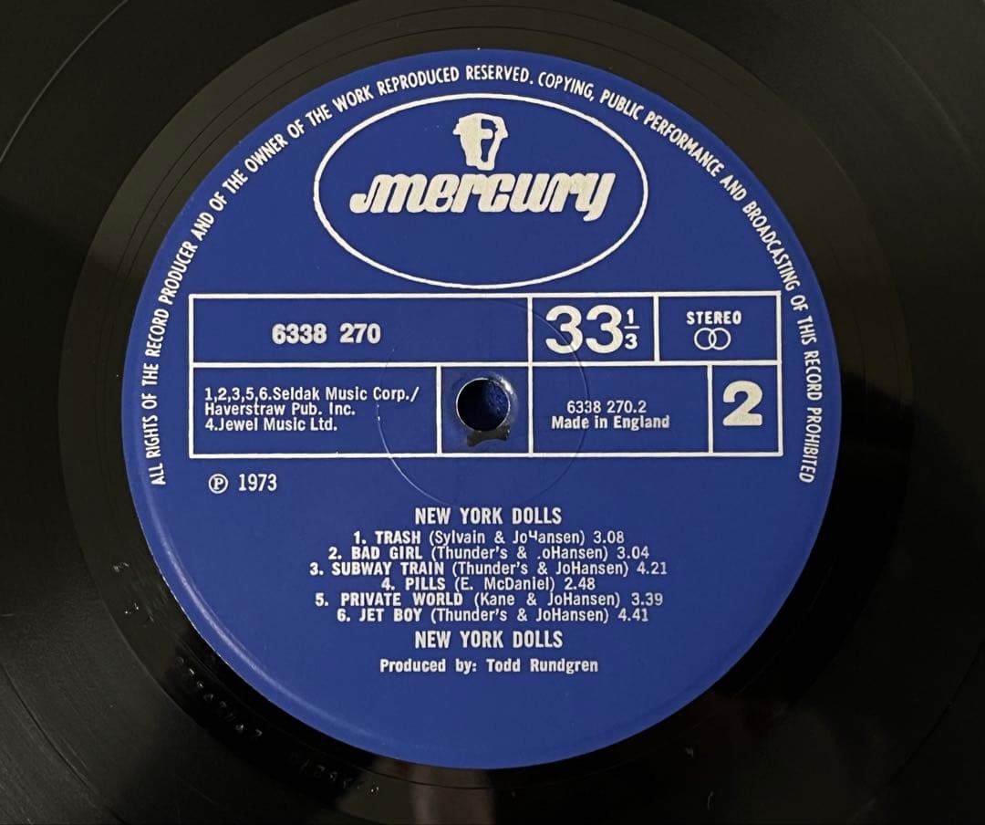 UKOrg ニューヨークドールズ New York Dolls 1st初版