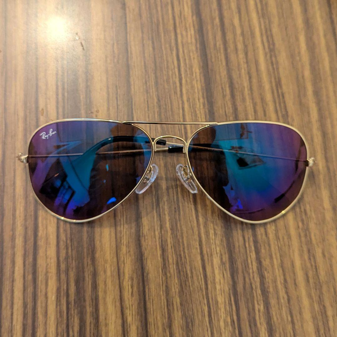 Ray-Ban アビエイター サングラス ゴールド