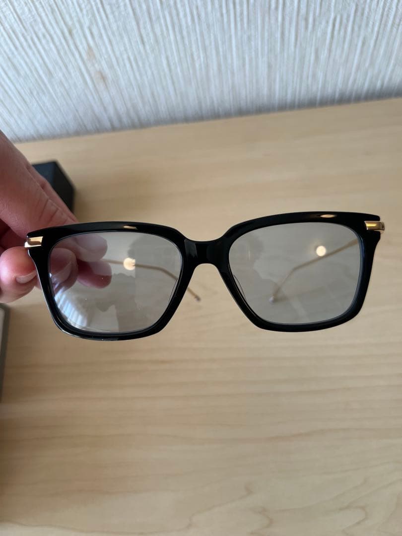 THOM BROWNE ブラック サングラス ケース付き