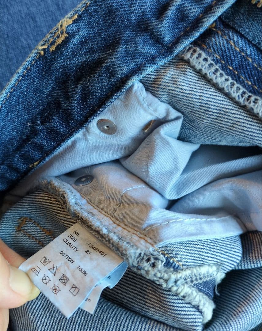 未使用品todayful Cary's Denim　ブルー　23