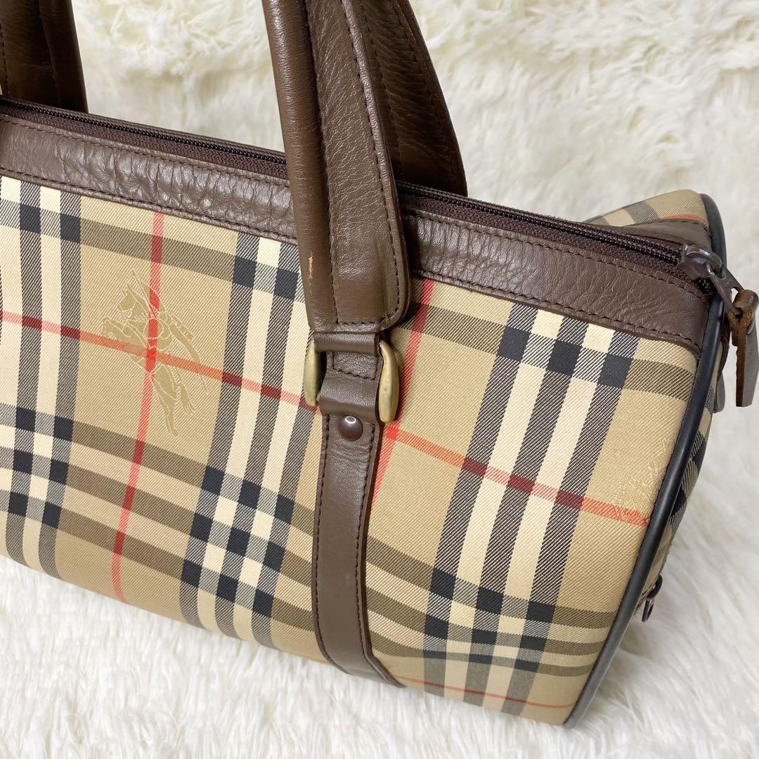 ★美品★ ミニボストンバッグ ノバチェック シャドーホース バーバリー✨