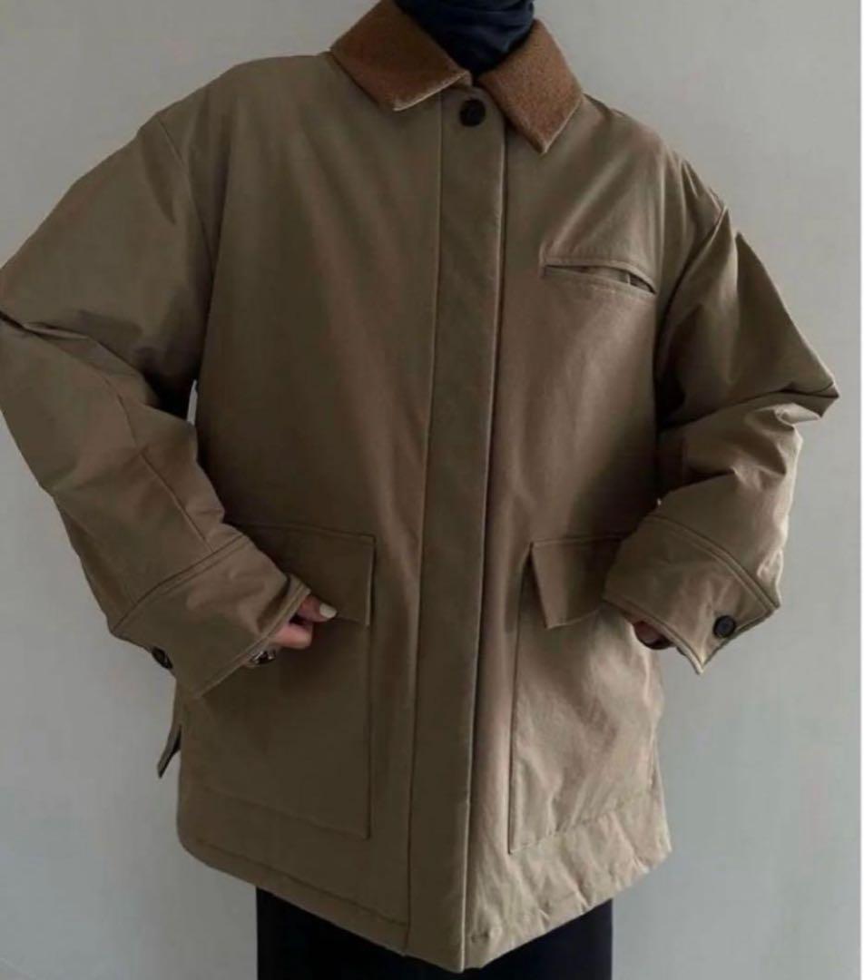CLANE OVER QUILTING HUNTING JACKET ベージュ