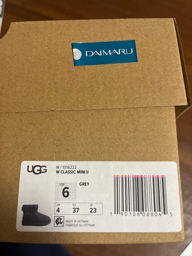 新品正規品☆UGG Wクラシック ミニ Ⅱムートンブーツ 6 23