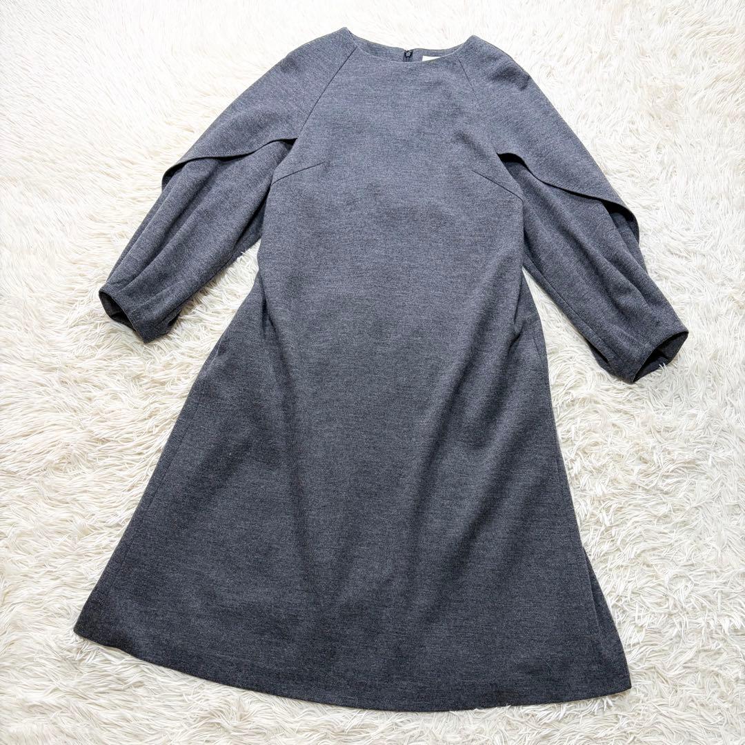 ✨美品✨ADORE✨アドーア　ウールスムースラグランワンピース　日本製