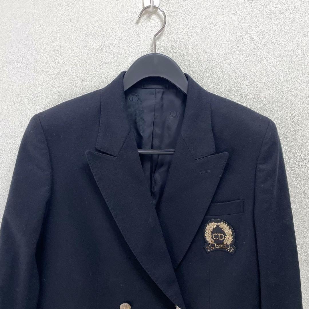 美品 Christian Dior ディオール テーラード ブレザー ワッペン