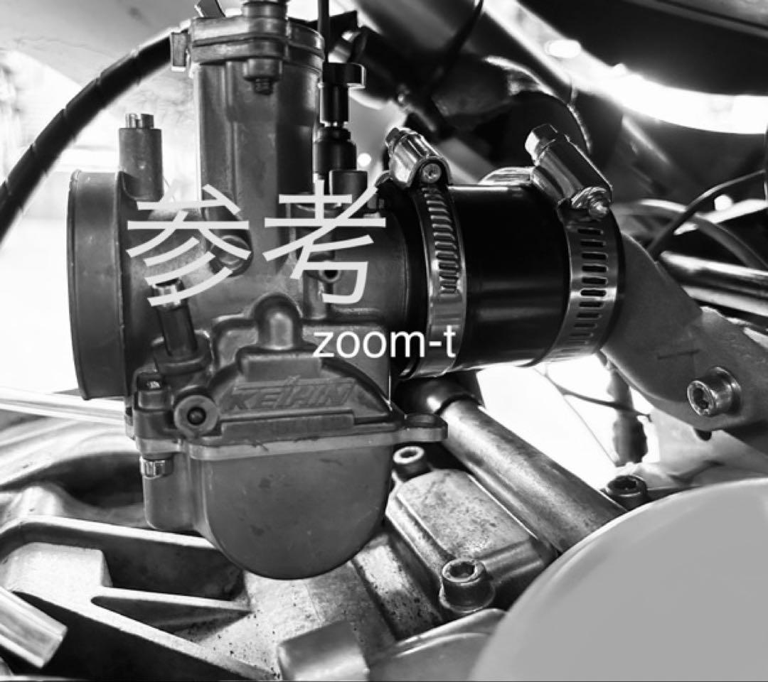 @E 40%増　ズーマー　CVK,PE,PWK,OKO水平取付けインマニ