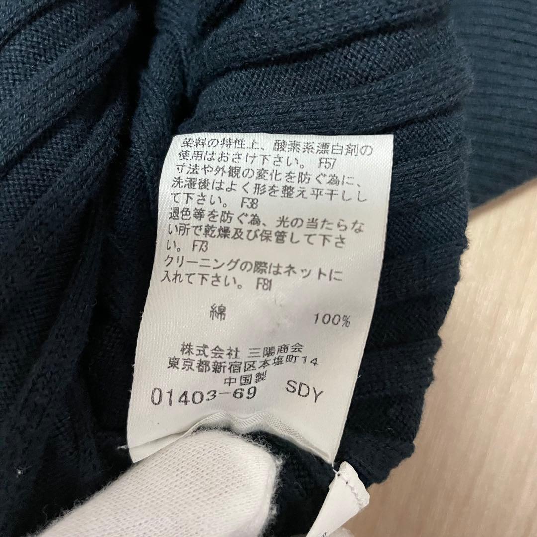 BURBERRY カーディガン リブ 黒 ノバチェック フード ベルト