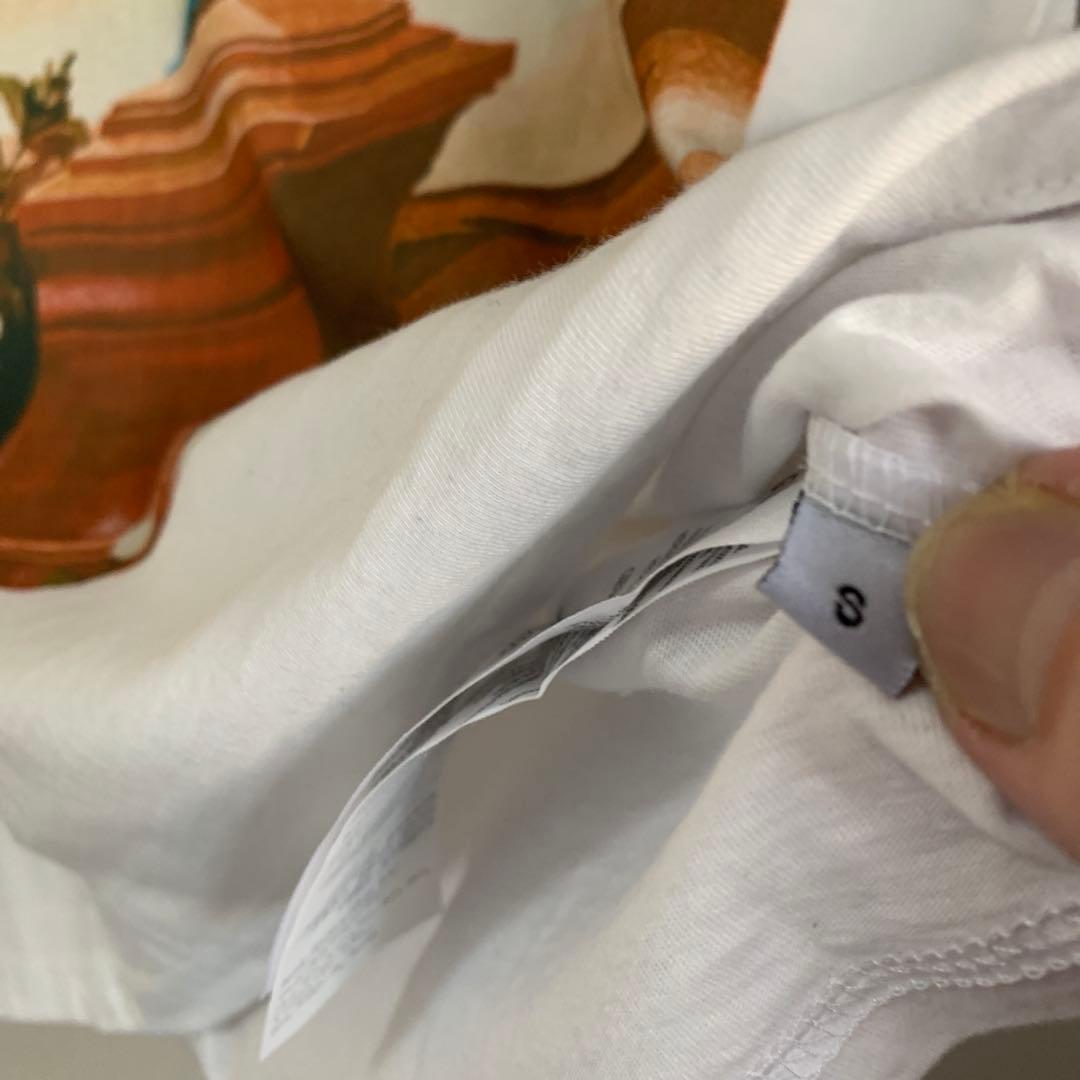 限定GUCCI アートプリント Tシャツ ホワイト 超極薄 男女兼用 S