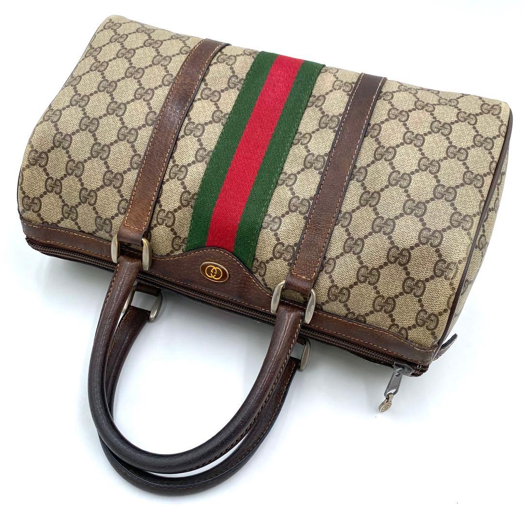 GUCCI✨ボストンバッグ GGスプリーム シェリーライン インターロッキング