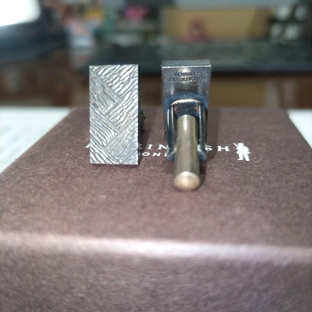 【未使用】MACKINTOSH LONDON カフリンクス シルバー 箱付き