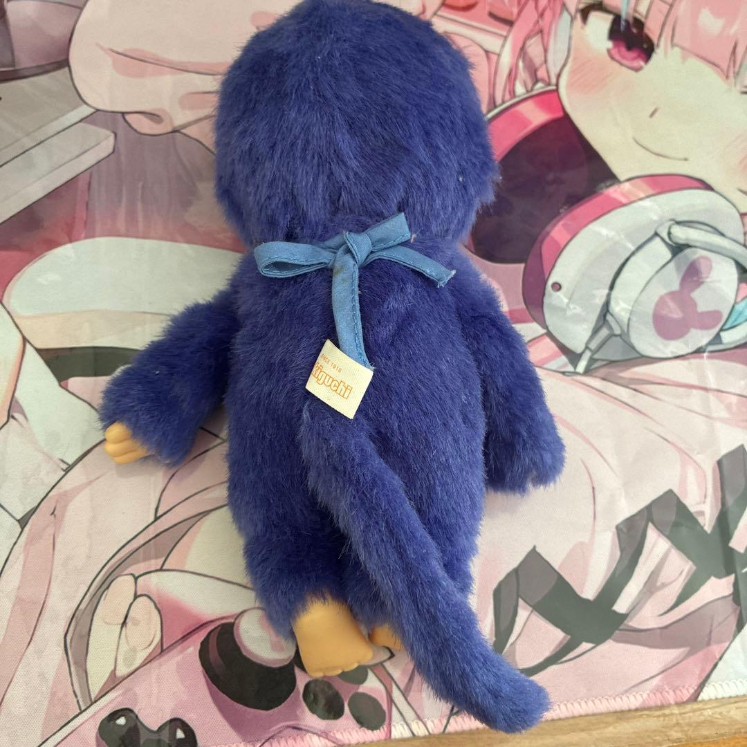 Y*☆様 SHINSHU モンチッチぬいぐるみ 紫色 しっぽ付き
