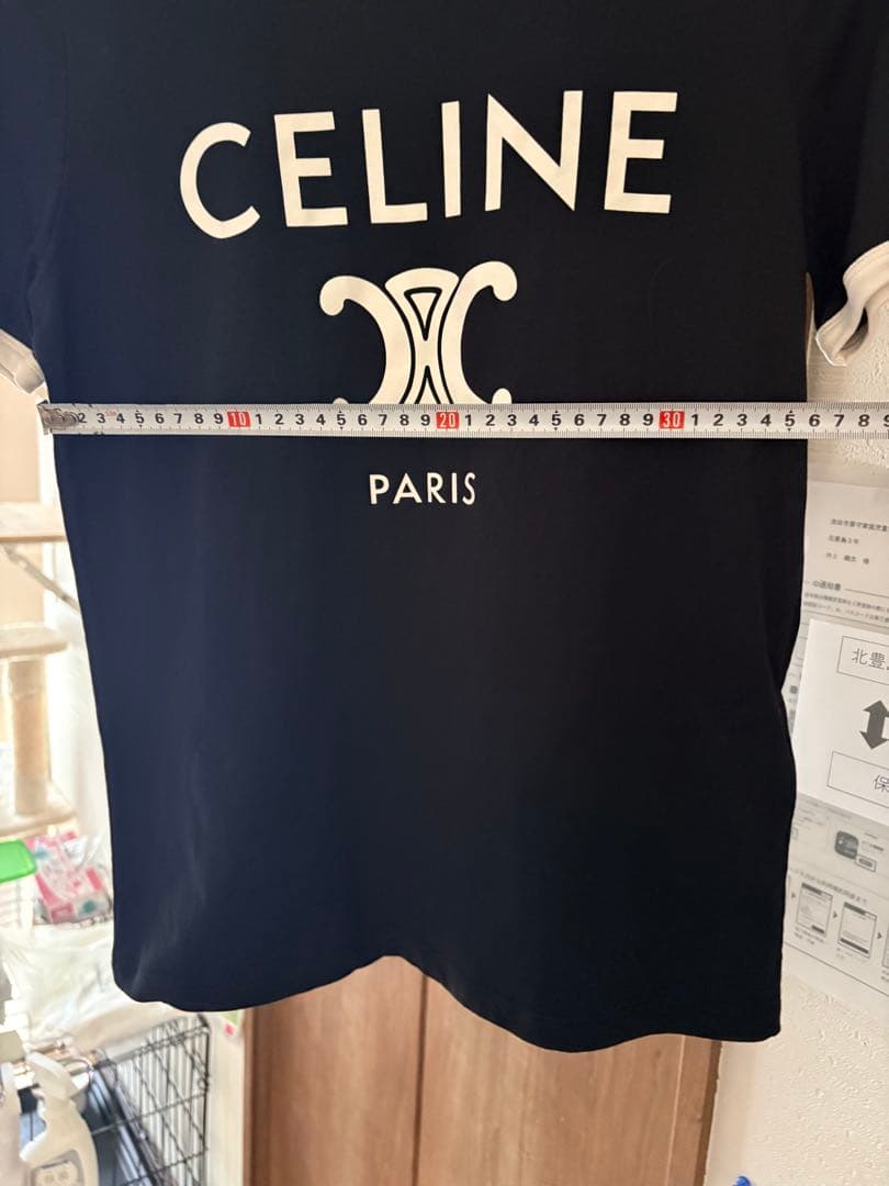17時迄。最終値下げ『未使用品』CELINE ブラック半袖Tシャツ
