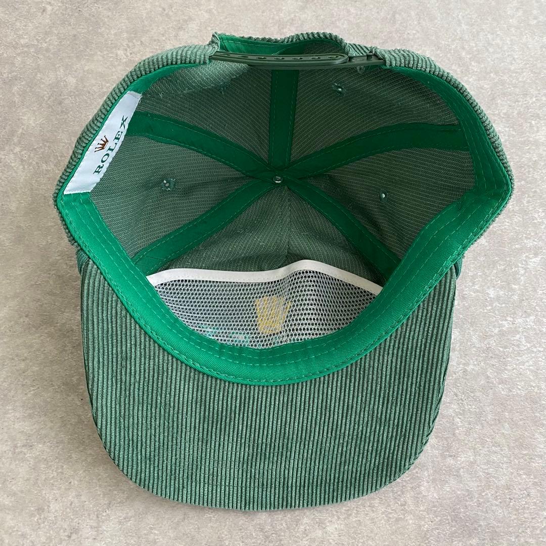 ブ*タ様 ROLEX ロレックス コーデュロイキャップ CAP 刺繍ロゴ