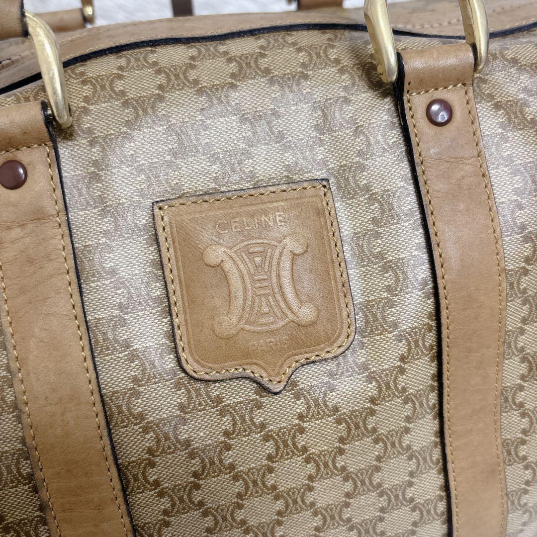 CELINE セリーヌ マカダム柄 トリオンフ ミニボストンバッグ ハンドバッグ
