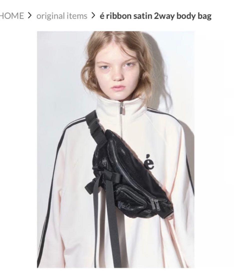 バッグ epine ribbon satin 2way body bag