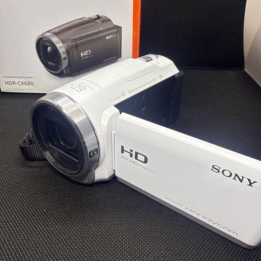 ■極上品■ SONY HDR-CX680ホワイト HDR- CX680 W
