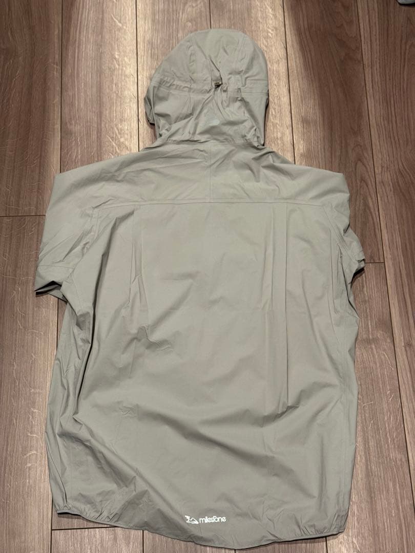 milestone Up-Swing Rain Hoody アイスグレー