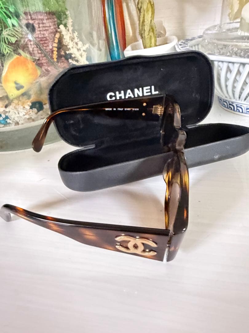 CHANEL サングラス　01451 91235 ヴィンテージ　べっ甲柄　美品