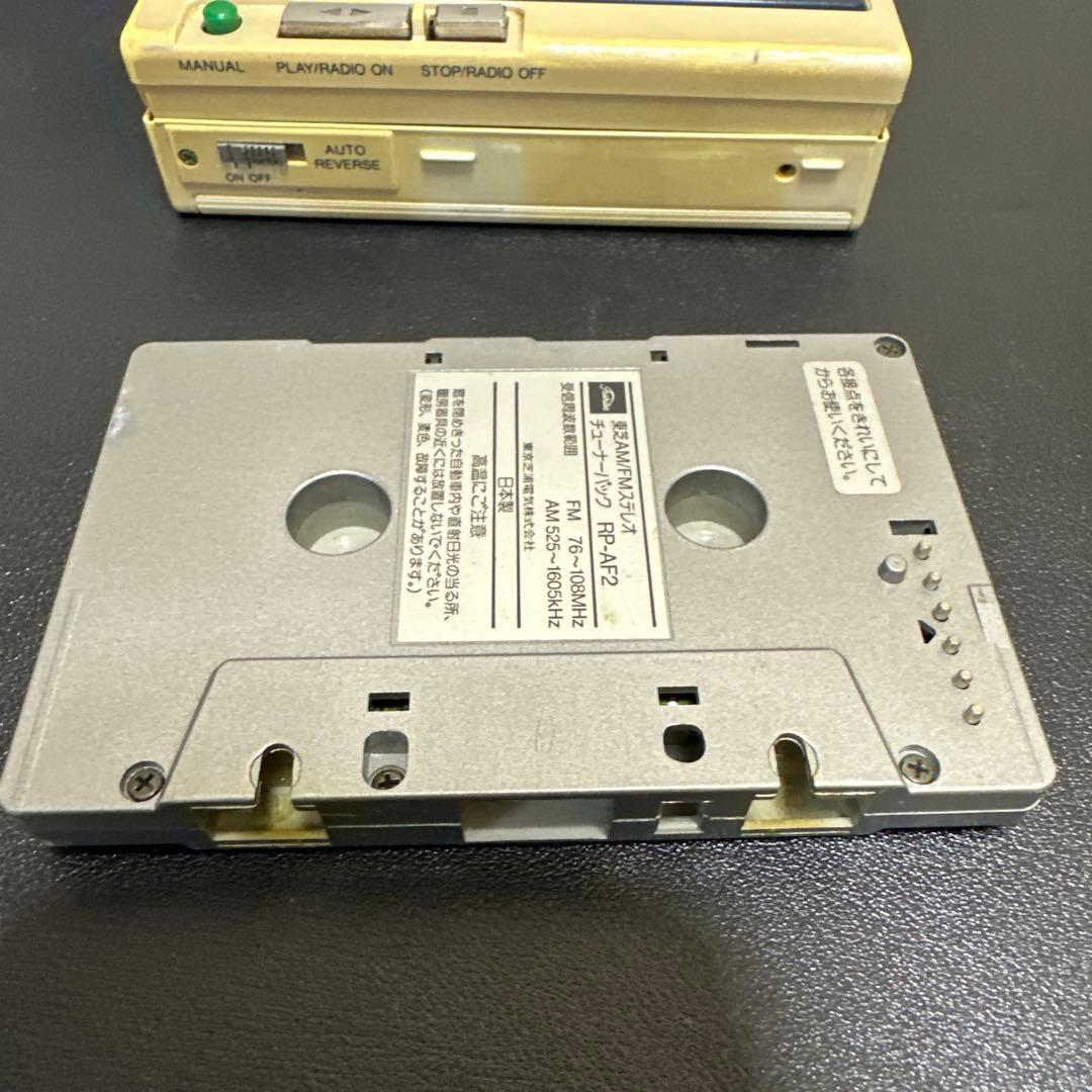 TOSHIBA カセットプレーヤーKT-AS1 ジャンク現状品　昭和レトロ