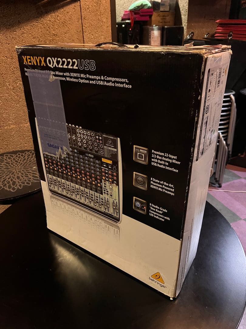 ジャンク！ベリンガー・アナログミキサーXENYX QX2222 USB