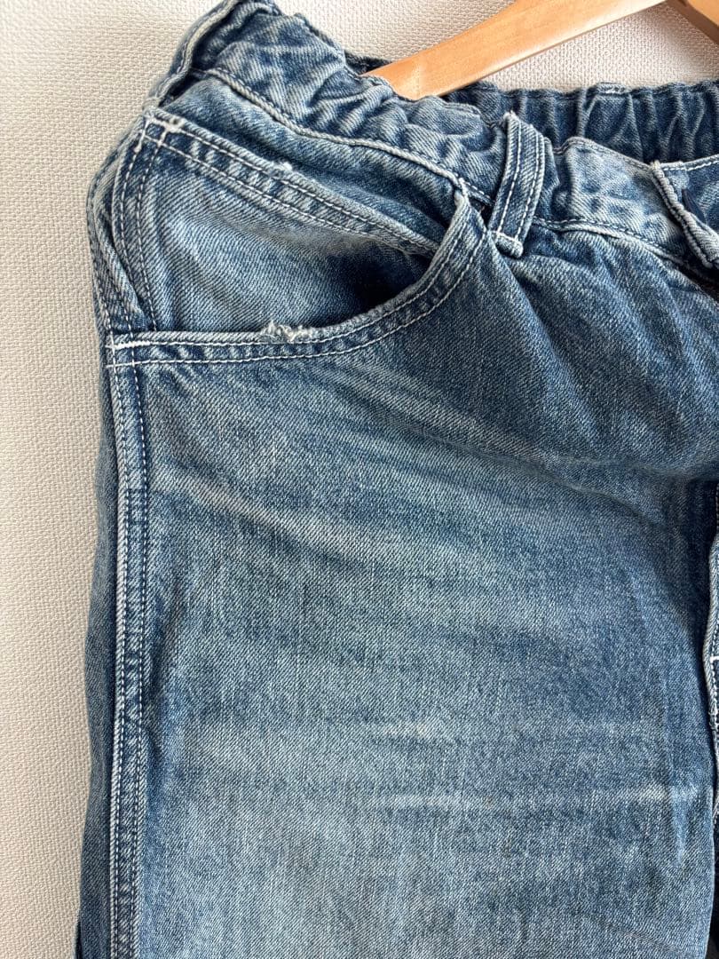 デニム　バレルレッグジーンズ ワイド　Mサイズ
